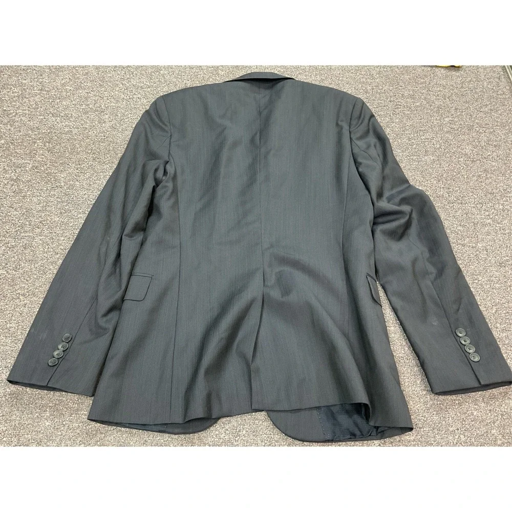 EUC! Hugo Boss Men's Two Button‎ Virgin Wool Blazer Jacket Navy Blue - Size 38R